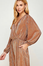 Load image into Gallery viewer, Metallic Jumpsuit: Available in Champagne or Gold