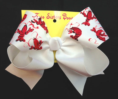 Hand Painted Crawfish Bow