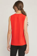 Load image into Gallery viewer, Entro Red Sleeveless