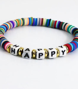 Multicolor Letter Bracelets