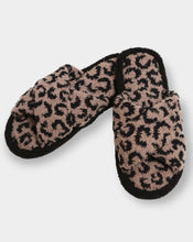 Load image into Gallery viewer, Coffee Leopard Slippers