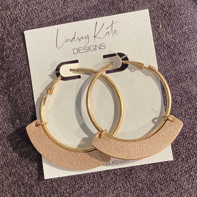 Metallic Leather Earrings