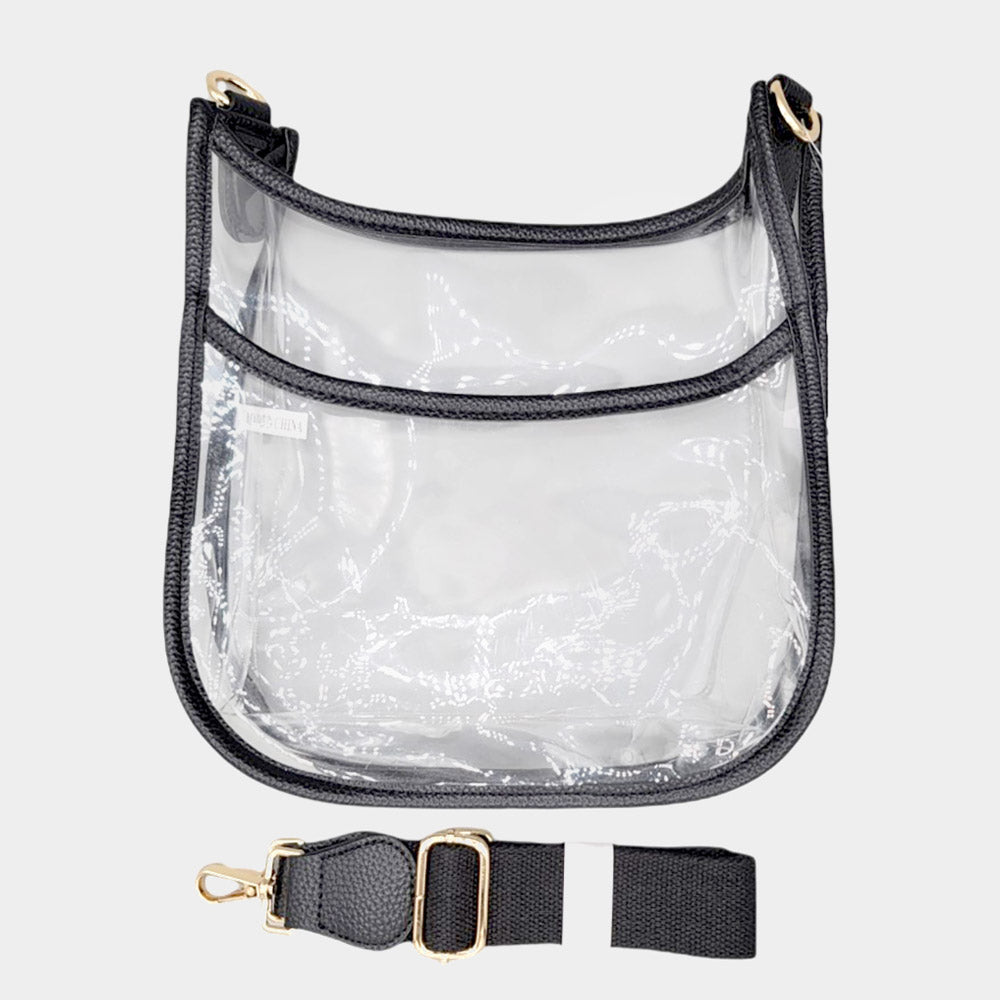 Clear Bag with Black Trim