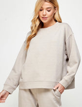 Load image into Gallery viewer, Oatmeal Oversized Sweatshirt