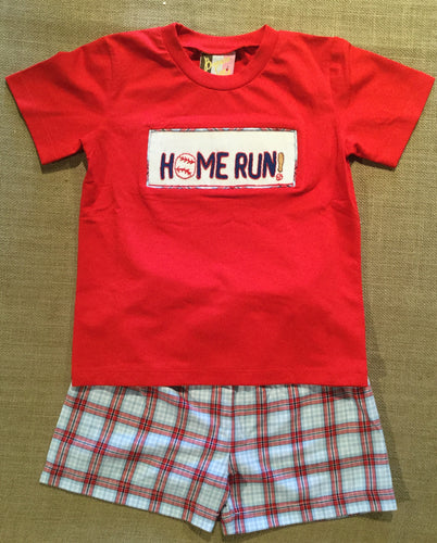 Banana Split Home Run Smocked Set