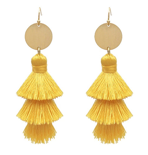 Project Yellow Multi-layered Fabric Tassel